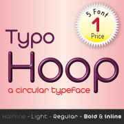 Typo Hoop Font (5 in 1)